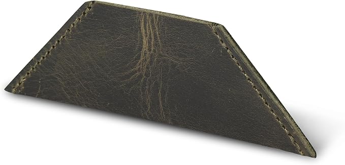 Londo Genuine Leather Handmade Bookmark (Set of 2) (Triangle, Green)