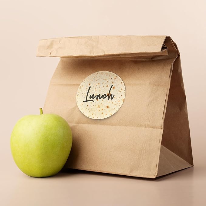 Funny Sticky Notes Cute 2 Pads, Fun Sticky Note Pads Burrito & Pizza Design, Cute Sticky Notes Office Desk Gifts, Self-Stick Note Pads, Set of 2, Round