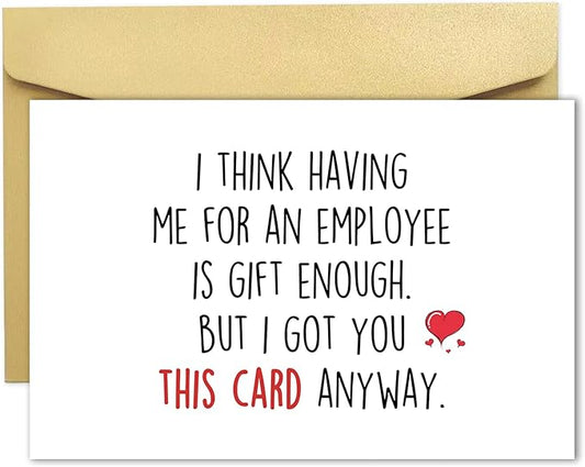 Ziwenhu Boss Day Gifts: Happy Boss Day Card, Funny & Cute Gifts for Him & Her, Going Away Gift