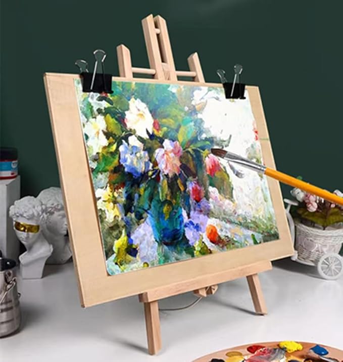 10pack Portable Wood Easel - Desktop Display Rack for Parties and Events - Versatile Wood Art Stand for Artists and Creations