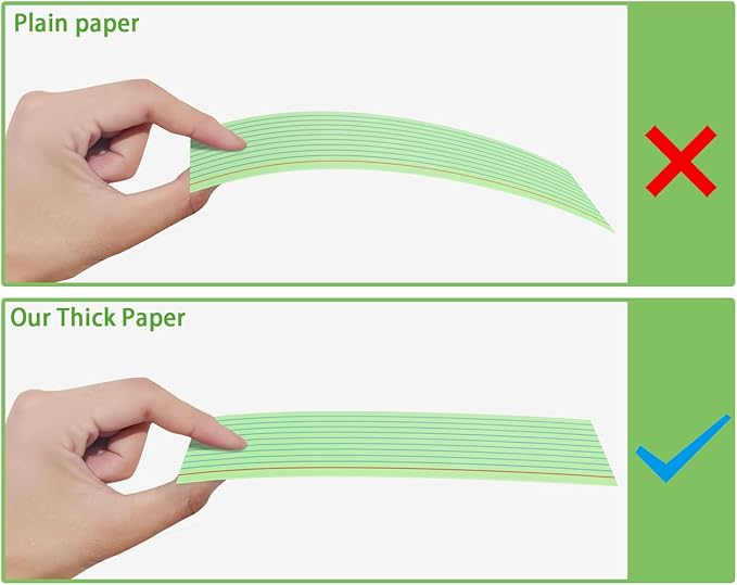 Colored Index Cards 3x5, 200 Pack, Ruled Index Cards, Flash Cards for Studying, Heavy Note Cards for Office, Home and School,Four Colors, Each Color Individually Wrapped, 50 Pack Per Package