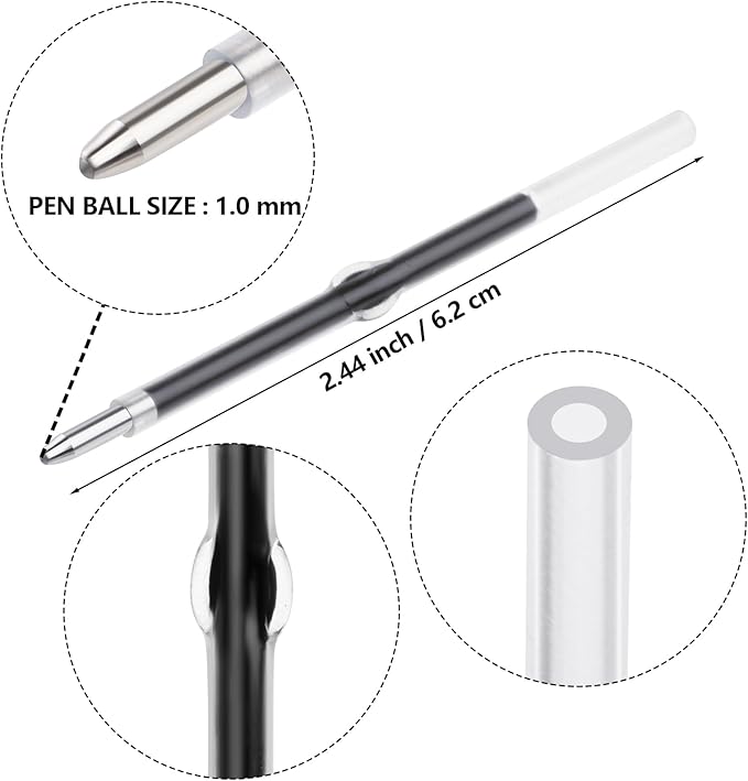 jiebor 30Pcs Beadable Pens Plastic Bead Black Ink Ballpoint Diy Cute Cool Pens for Teacher Bridal Graduation Gift Office Supplies