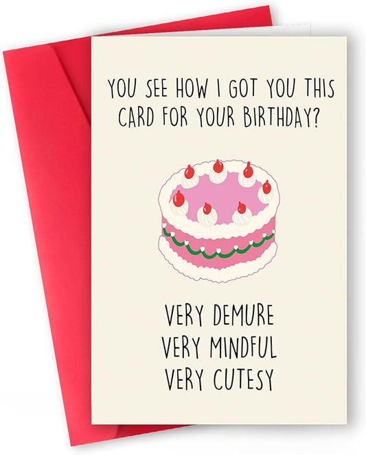 Funny Birthday Card and Gift for Men, Women, Husband, Wife, Boyfriend, Girlfriend, Him, Her – happy birthday card, funny card Gift