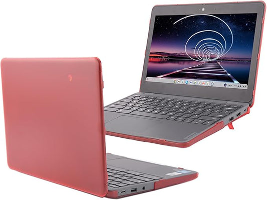 mCover Hard Case ONLY Compatible for 2024~2025 11.6" Lenovo 100E Chromebook Gen 4 (with Intel CPU and Model# 83G*) Laptop Computer (NOT Fitting Any Other Lenovo Models) - Red