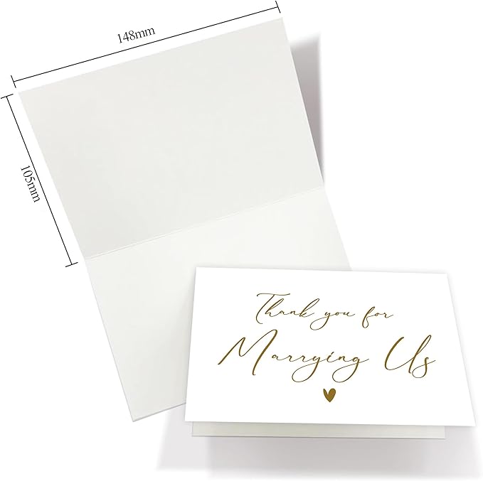 Wedding Day Card, Thank You for Marrying Us, Thank You Card for Officiant, Priest, Minister, Judge, Pastor Gifts.(Thank You C)