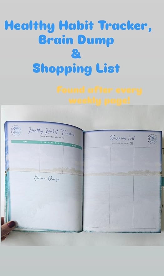 Planner: Calm & Focused for Busy Parents (or Adults). ADHD & Anxiety Friendly. Full-Color Pages, Vertical Layout, Time-Blocking, Pocket, Pen & Holder Included.