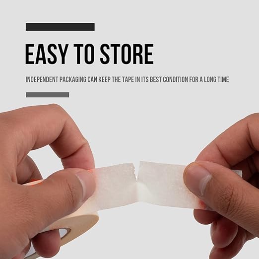 Lichamp Masking Tape 1 inch, 4 Pack General Purpose Beige Masking Tape White Masking Paper, 1 inch x 55 Yards x 4 Rolls (220 Total Yards)