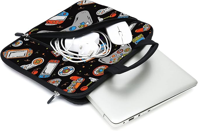 11.6" 12.2 inches Laptop Sleeve Chromebook Case Notebook Sleeve Two Pockets Fit Apple MacBook Air(Games-1)