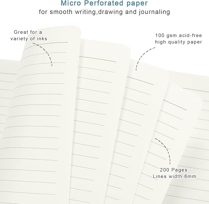 Small Notebook, Mini Pocket Journal A6 5.7" x 3.9", Leather Hardcover Journal with Pen Holder, 160 Thick Papers, Cute Lined Notebook Small Notepad for Women Writing Work Travel, White Marble