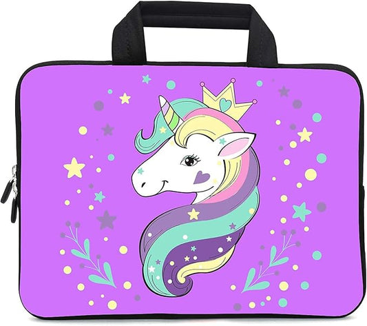 11.6 12 12.1 Inch Laptop Carrying Bag Protective Chromebook Case Pouch Netbook Notebook Ultrabook Bag Tablet Sleeve Cover Travel Briefcase with Handle for Men Women (Horse)