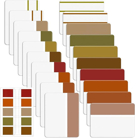 Mr. Pen- Sticky Index Tabs, 500 Pcs, 21 Sets, Colorful Sticky Tabs for Notebooks, Page Markers, Page Tabs for Binders, Page Tabs Sticky Tabs for Books, Notebook Tabs, Book Sticky Tabs for Notebooks