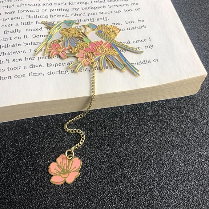 Bookmarks for Book Lovers Book Marks for Reading Women Birthday Graduation Christmas Gifts for Her Cute Metal Bookmark Book Markers Stocking Stuffers for Teens (Bird)