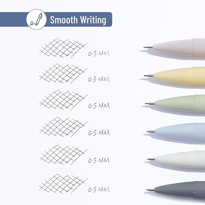 Mr. Pen- 0.5mm Mechanical Pencil Set, 6 Pack, Macaron Pastel, Cute Mechanical Pencils 0.5mm, 0.5 Mechanical Pencil 0.5, Mechanical Drawing Pencils, Aesthetic Mechanical Pencils, Lead Pencils 0.5