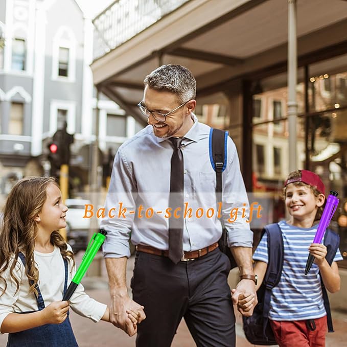 Jumbo Pens 11.3'' For Birthday Party Favors, Funny Party Favors Huge pens, Giant Pens Gag Gifts 3pcs Purle Green Pink