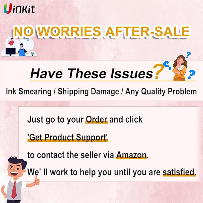 Uinkit 105Sheets Premium 90% Clear Vinyl Sticker Paper for Inkjet Printer - Include 100 Sheets Clear and 5Sheets Glossy Label Waterproof, Dries Quickly Vivid Colors, Holds Ink Well