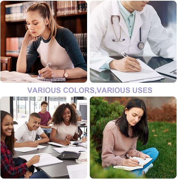 Retractable Shuttle Pens, 4 Count 4-in-1 Multicolor Ballpoint Pens 1.0mm Retractable Pens with Carabiner Clip Ballpoint Gift Pens for Office School Supplies Students Adults Kids Nurses