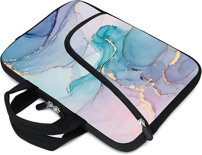 11.6-12.2 inches Laptop Sleeve Chromebook Case Ultrabook Case Notebook Sleeve Tablet Case Neoprene Handle Sleeve for Men Women, Two Pockets(Blue)