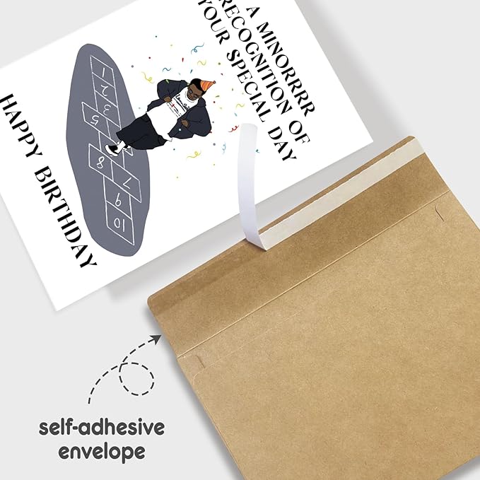 Funny Drake Birthday Card for Him Her, Hip Hop Birthday Card for Boyfriend Girlfriend, Rap Theme Birthday Card, A Minorrrr Recognition of Your Special Day