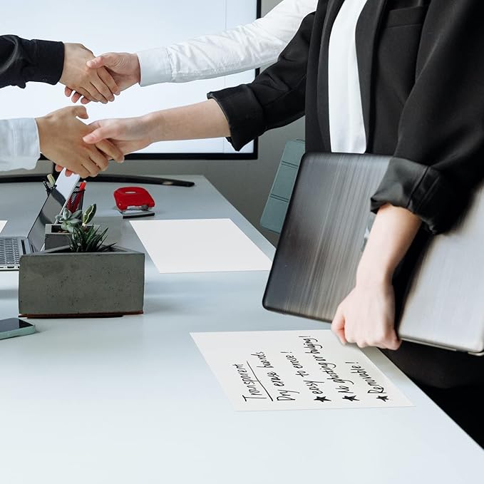 Dry Erase Board Sticker-Whiteboard Stickers-8.27''x11.69'' Removable Dry Erase Sheets-Fridge Magnetic Paper Alternatives for Wall/Desk/Refrigerator/Door/Home/Office/Classroom (White-6Pcs)