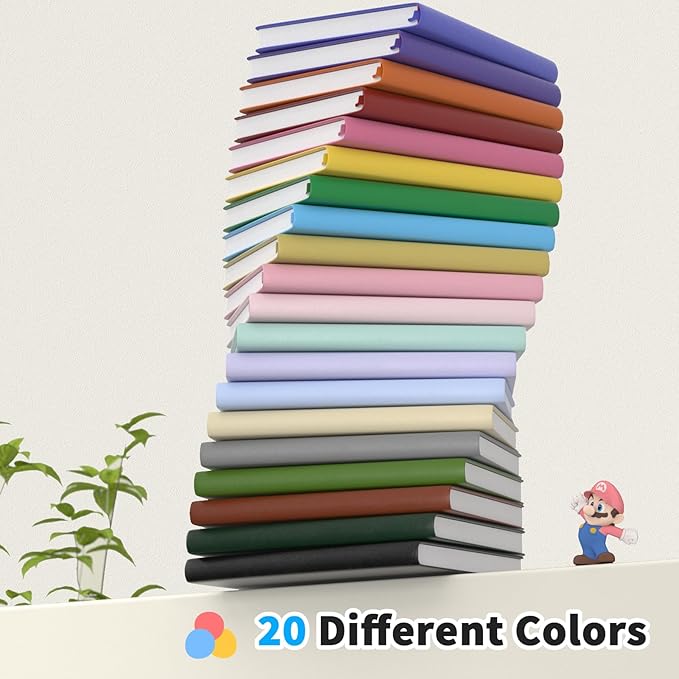 Lined Journal Notebook, 4 Pack, 180 Pages, A5 Journals for Writing, 100 GSM Thick Paper, Small Notebooks Daily Journal for Women Men Work, Business, School, Travel Supplies