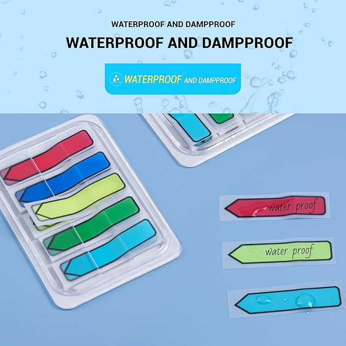 Golcellia 3 X 300 Tablets, Transparent Sticky Notes, Page Markers, Book Tabs, Sticky Note Tabs, Sticky Tabs, Page Tabs, Label Stickers, Arrow Flags, Pop-up Page Flags