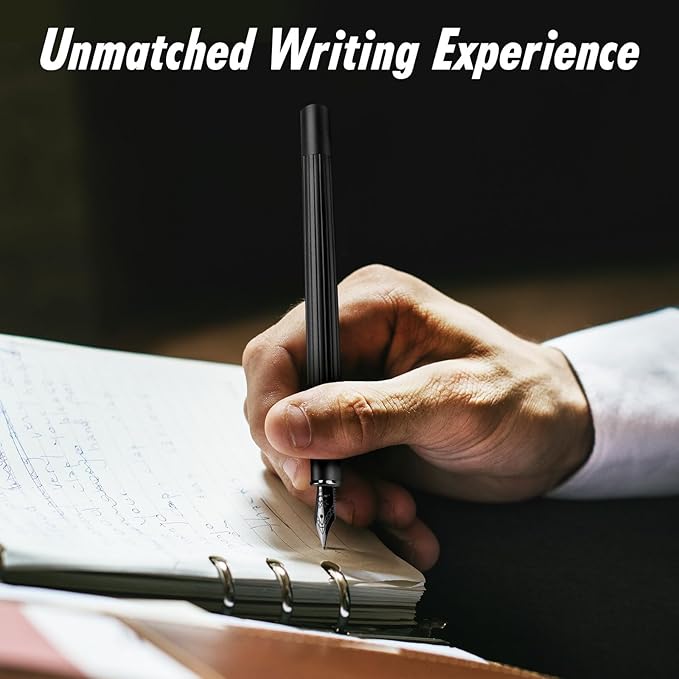 JINHAO Fountain Pen Fine Nib, Includes Ink Cartridges & Converter, Perfect Weight, Optimal Flow, No Skips