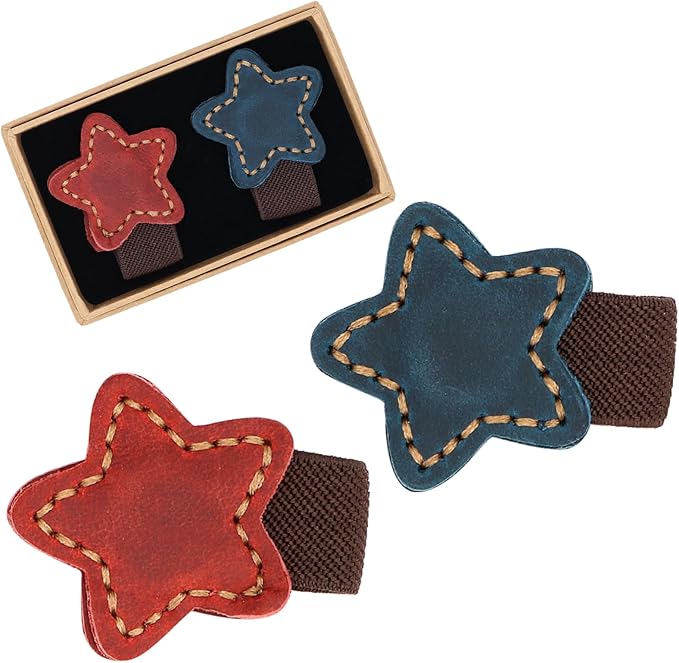 2pcs Magnetic Leather Bookmarks, Handmade Magnet Bookmark Clips, Suitable for Women, Men, Students,Teachers and Other Reading Enthusiasts, Gifts Set for Book Lovers