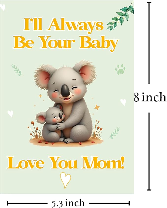 Cheerin Mother's Day Card for Mom - Heartfelt Mother's Day Greeting Card with Envelope - Perfect for Mother, Stepmom or Grandma from Daughter or Son