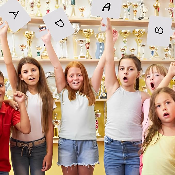 Acrux7 25 Pack Dry Erase Paddles 10" x 8" Handheld Whiteboard Paddles, Double Sided White Board Paddles, Small Dry Erase Answer Paddles for Classroom, Teaching, Auction, Office, Meeting, Party