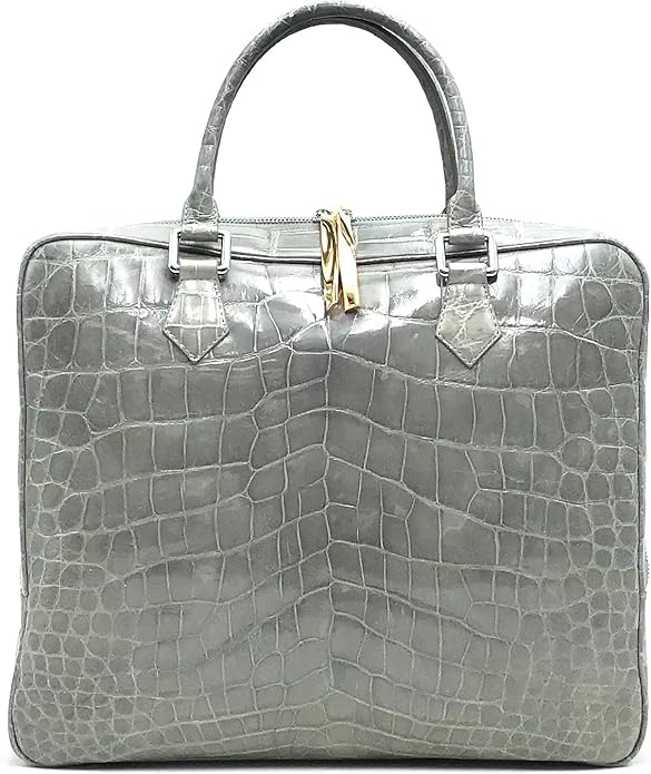 Masami Handmade Genuine Crocodile Leather Business Bag, Briefcase, Japanese brand, Leather bag