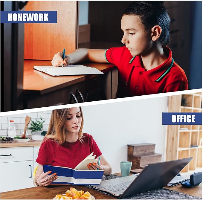 Lined Journal Notebook, (Blue), 160 Pages, Medium 5.7 inches x 8 inches - 100 gsm Thick Paper, Hardcover