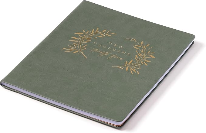 Eccolo 2025 Large Agenda Planner, 12 Month, Yearly, Monthly & Weekly Views, Reminders, Goals Tracker (Flexi-Cover - 8 x 10")