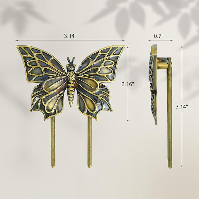 LOVME Vintage Book Clips Butterfly, Page Holder Journal Clips to Hold Journal Open While Writing and Free Your Hands, Metal Book Clip, Gifts for Book Lovers, Readers, Writers