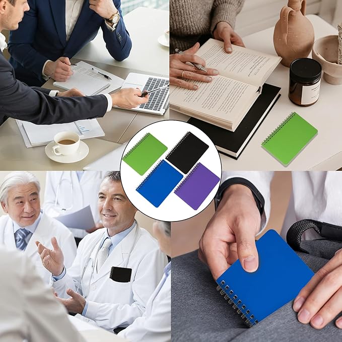 Spiral Notebook 4Pack Pocket Notebook 4.2"x 6.1" Pocket Notepad Small Notebook (4Pack Spiral Notebook)