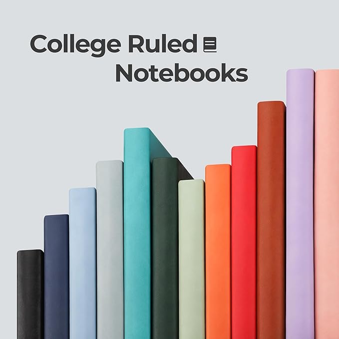 RETTACY Journaling Notebooks, B5 Lined Journal Notebook with 320 Numbered Pages, 7.6" × 10", Medium Size, Journal Notebook for Writing, Work, School, Leather Softcover, 100 GSM Thick Paper (Orange)