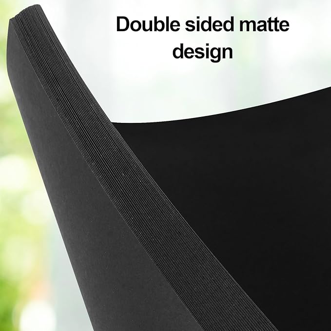 Joyberg Black Cardstock 8.5 x 11, 230gsm Cover Cardstock Paper, 85 Lb Heavy Card Stock for Printer, Card Stock Paper for Invitations, Scrapbooking, Crafts, Diy Cards, Decoration, Drawing (30 Sheets)
