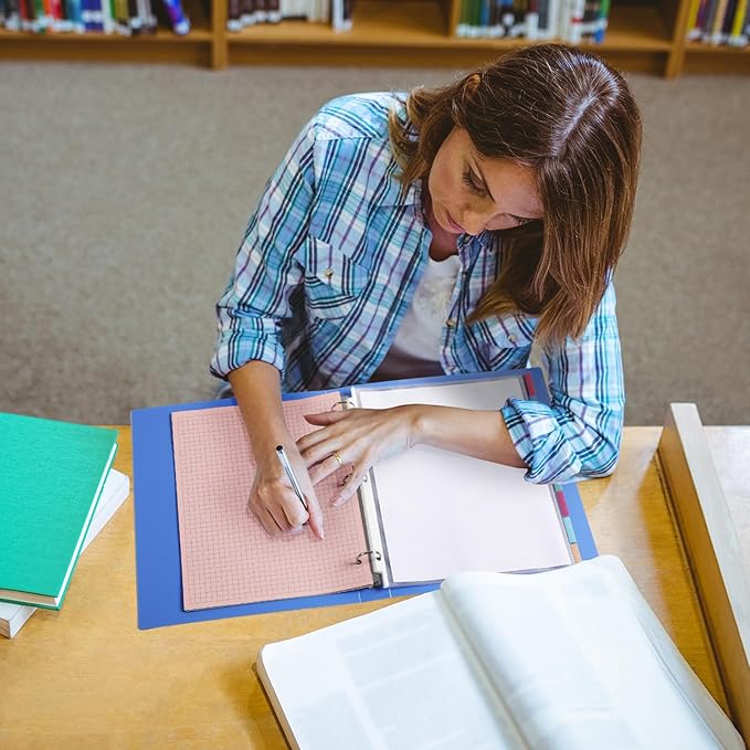 ReliThick 6 Set of 48 Pack Clear Binder Sheet Protectors with 8 Tabs Sturdy Binder Sheet Protectors for 3 Ring Plastic Page Insertable Index Divider, 8.5 x 11 Inch