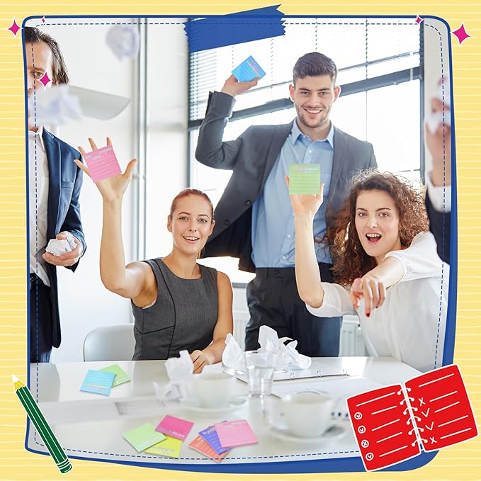 Yinder 24 Pcs Employee Appreciation Sticky Notes Thank You Gifts Bulk Note Pads with Sayings Teacher Gift Mini Pocket Inspirational Notepads for Coworker Office Supply 3 x 3''(Bright,Thanks)