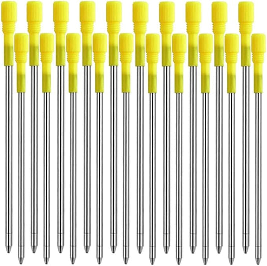 PASISIBICK 3.2 in Black Ink Ballpoint Pen Refills for Metal Diamond Pen(Pack of 20)