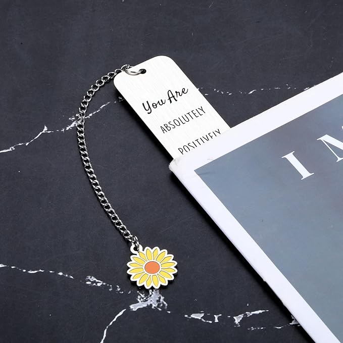 Inspirational Bookmark Gifts for Book Lovers, Gifts for Teen Girls, Stocking Stuffers for Women, Stocking Stuffers for Teens Teen Girls, Birthday Christmas Gifts for Women Friends Coworker Daughter