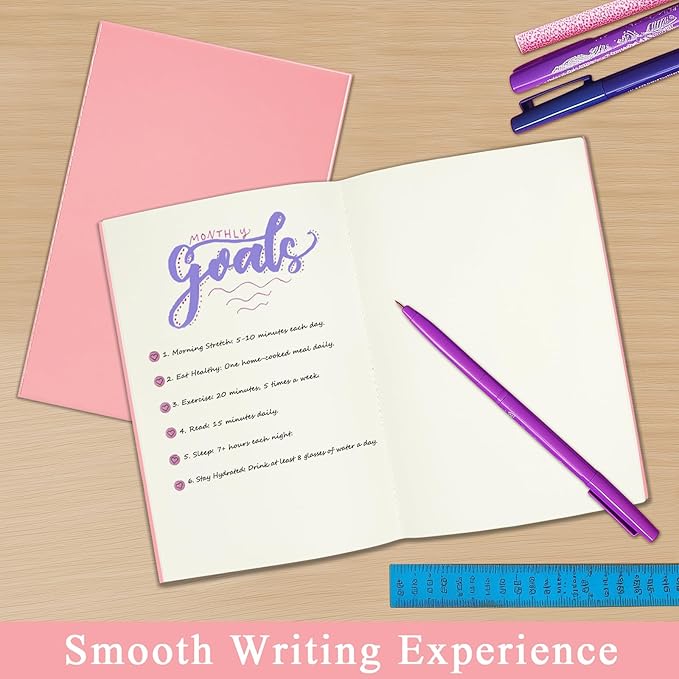 24 Pack Blank Books for Kids - 5.5"x 8.3", 60 Pages - Small Notebooks Bulk, Girls Journals for Drawing & Writing, Sketchbooks w/Colorful Soft Cover, Unlined Paper, A5 Travel Size