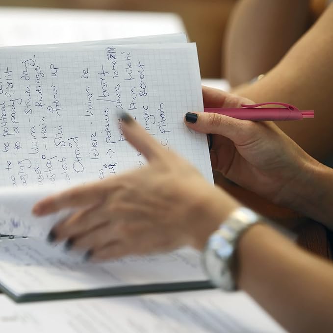 deegtran Pens Bulk, 200 Pack No Bleed Black Barrel Click Pens, Wholesale Retractable Ballpoint Pens, Pens Medium Point, Smooth Ink Pens, 1.0MM Black Ink