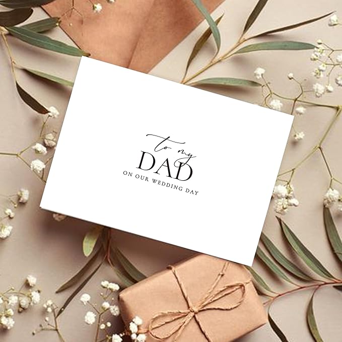 Wedding Day Card for My Dad, To My Dad On Our Wedding Day Card, Dad Of The Bride/Groom Gifts.(Dad A), 6*4