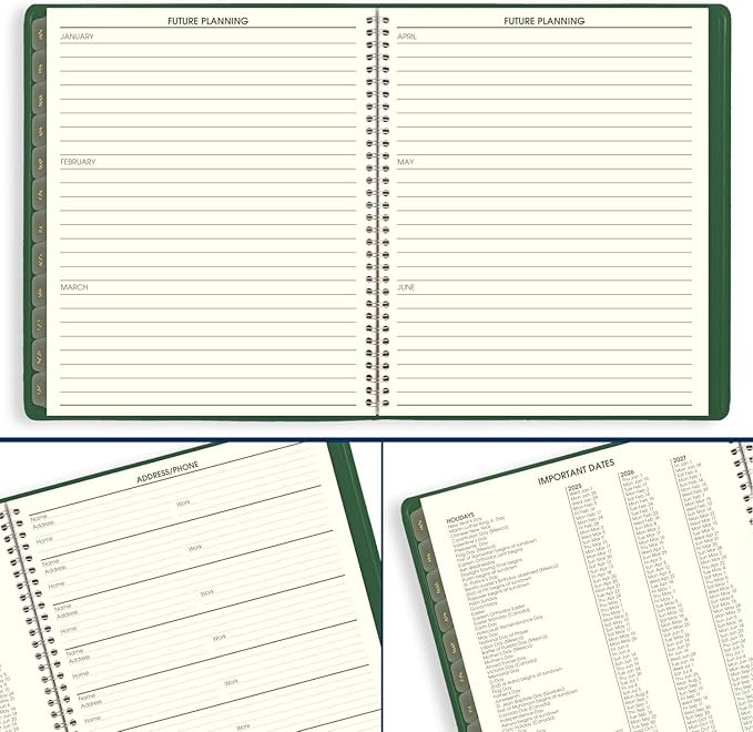 AT-A-GLANCE 2025 Planner, Monthly, 9" x 11", Large, Recycled, Green (70260G6025)