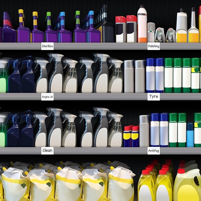 Dry Erase Magnetic Label 5x3 Inch White, Reusable Magnetic Dry Erase Labels for Whiteboards,Pack of 40