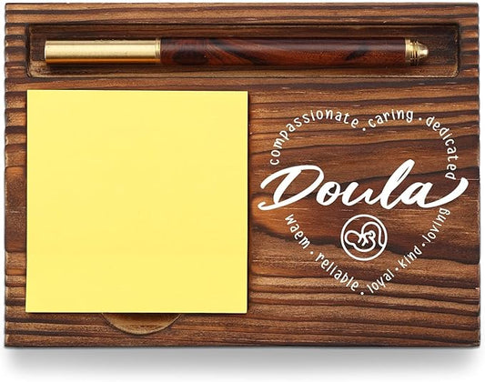 Doula Sticky Note Holder, Thank You Gifts for Pregnancy Support Childbirth Helper, Birth Worker Delivery Doula Appreciation Gifts, Nurse Week Gifts Desk Self-Stick Note Pad Holders TZP40