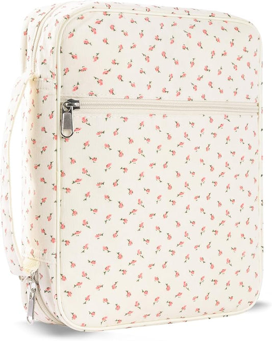 Bible Cover Case for Women,Large Bible Tote Bags for Women Organizer Corduroy Bible Carrying Case for Girls,Bible Study Supplies Accessories Christian Gifts for Women