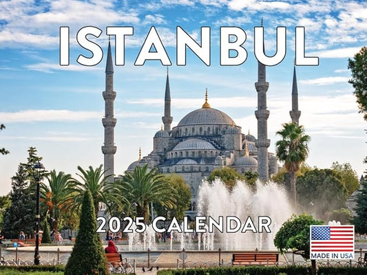 Istanbul Turkey Calendar 2025 Monthly Wall