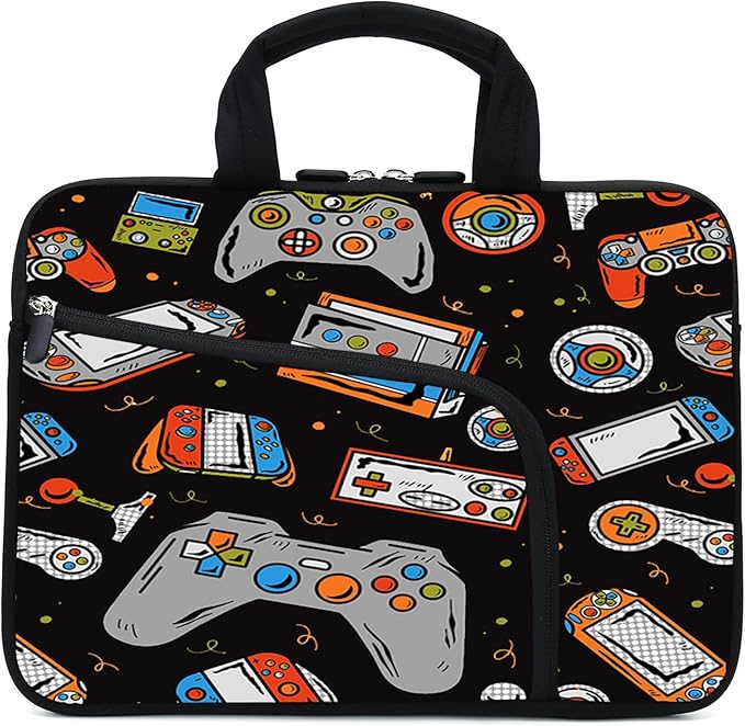 11.6" 12.2 inches Laptop Sleeve Chromebook Case Notebook Sleeve Two Pockets Fit Apple MacBook Air(Games-1)