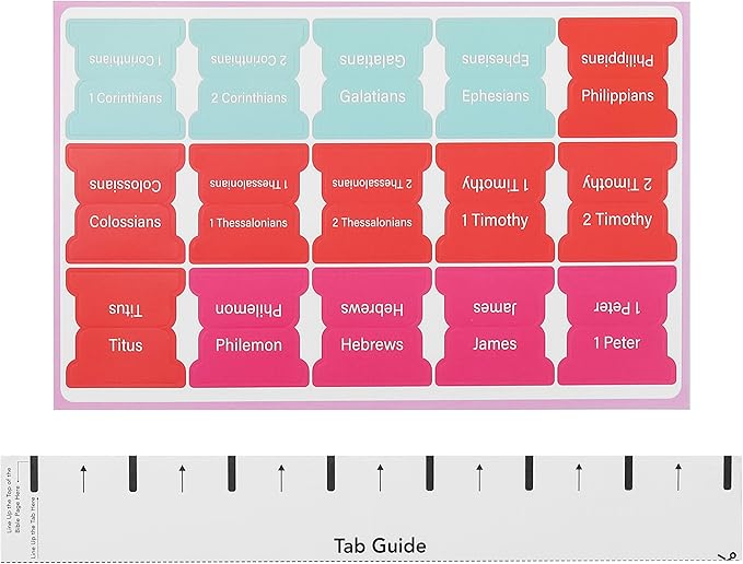 Mr. Pen- Bible Tabs, 75 Tabs, Neon Laminated Bible Tabs for Women and Men, Bible Tabs for Study Bible, Bible Index Tabs, Bible Book Tabs, Bible Labels Tabs, Bible Tabs